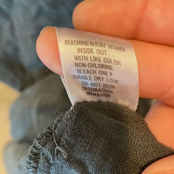 CP Shades Linen Maxi Dress Gray Sleeveless Pockets Minimalist Lagenlook MEDIUM - Picture 11 of 11